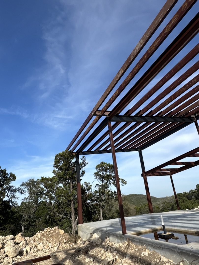 Structural steel frame, Hill Country
